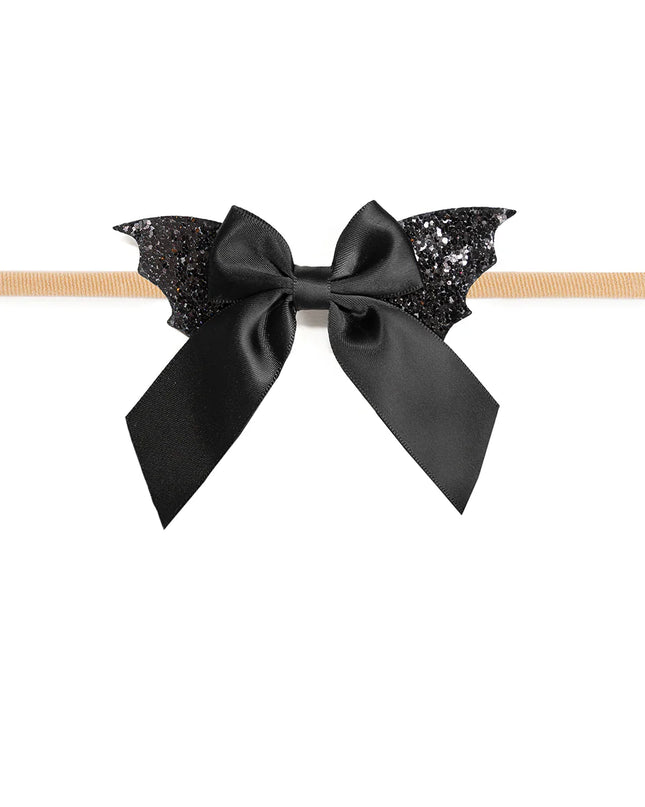Bat Halloween Bow Baby Headband