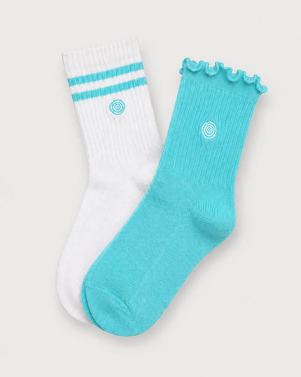 Sweet & Sporty Sock Set | Aqua