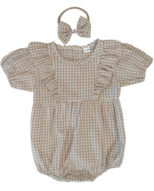 Gingham Spring Romper