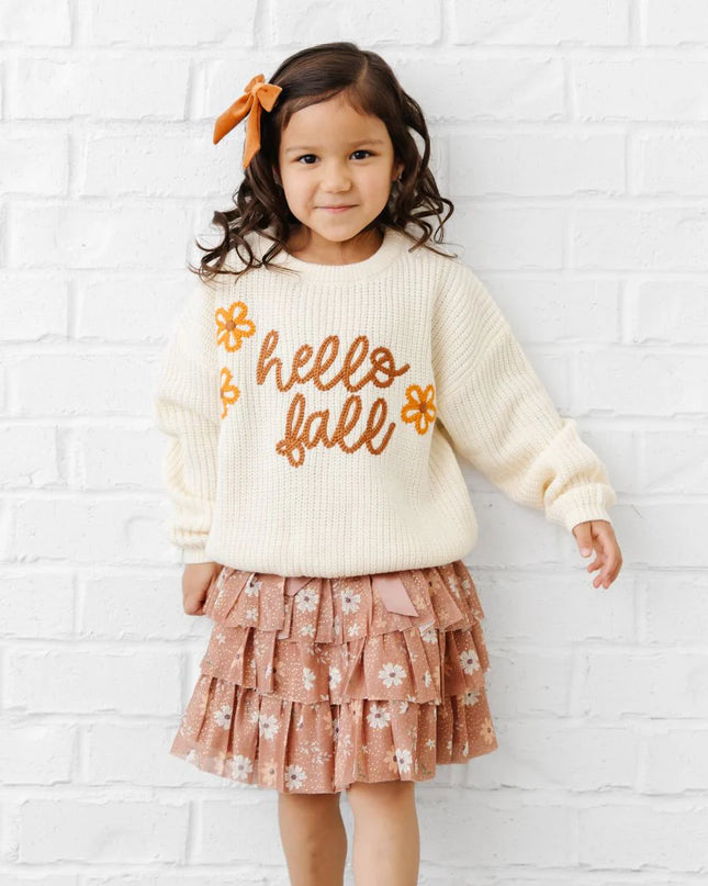Hello Fall Knit Sweater