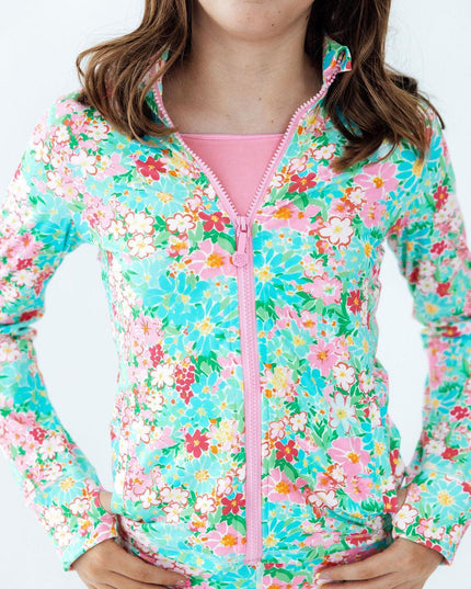 Power Petals Full-Zip Ruffle Active Jacket