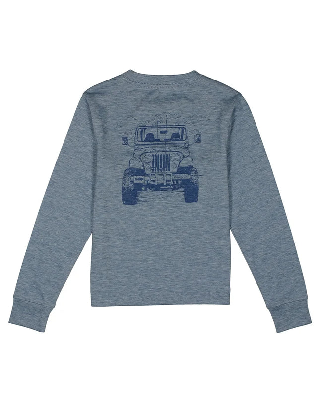 Portland Pocket Tee LS | Rod Runner Ocean