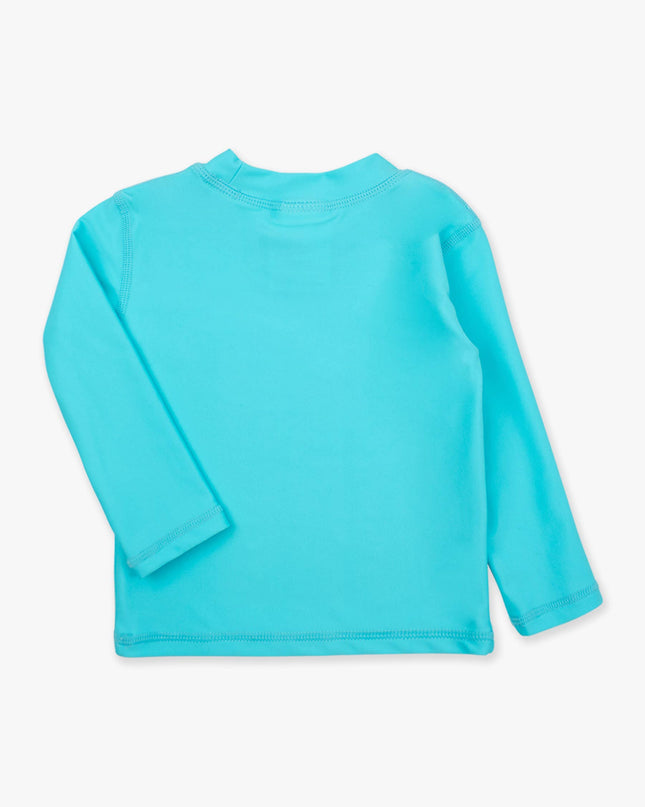 Bright Aqua Long Sleeve Rash Guard