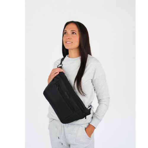 Ritzy Pack  Fanny Pack & Crossbody Diaper Bag: Black