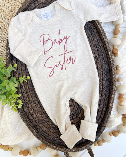 Baby Romper | Baby Sister Pink