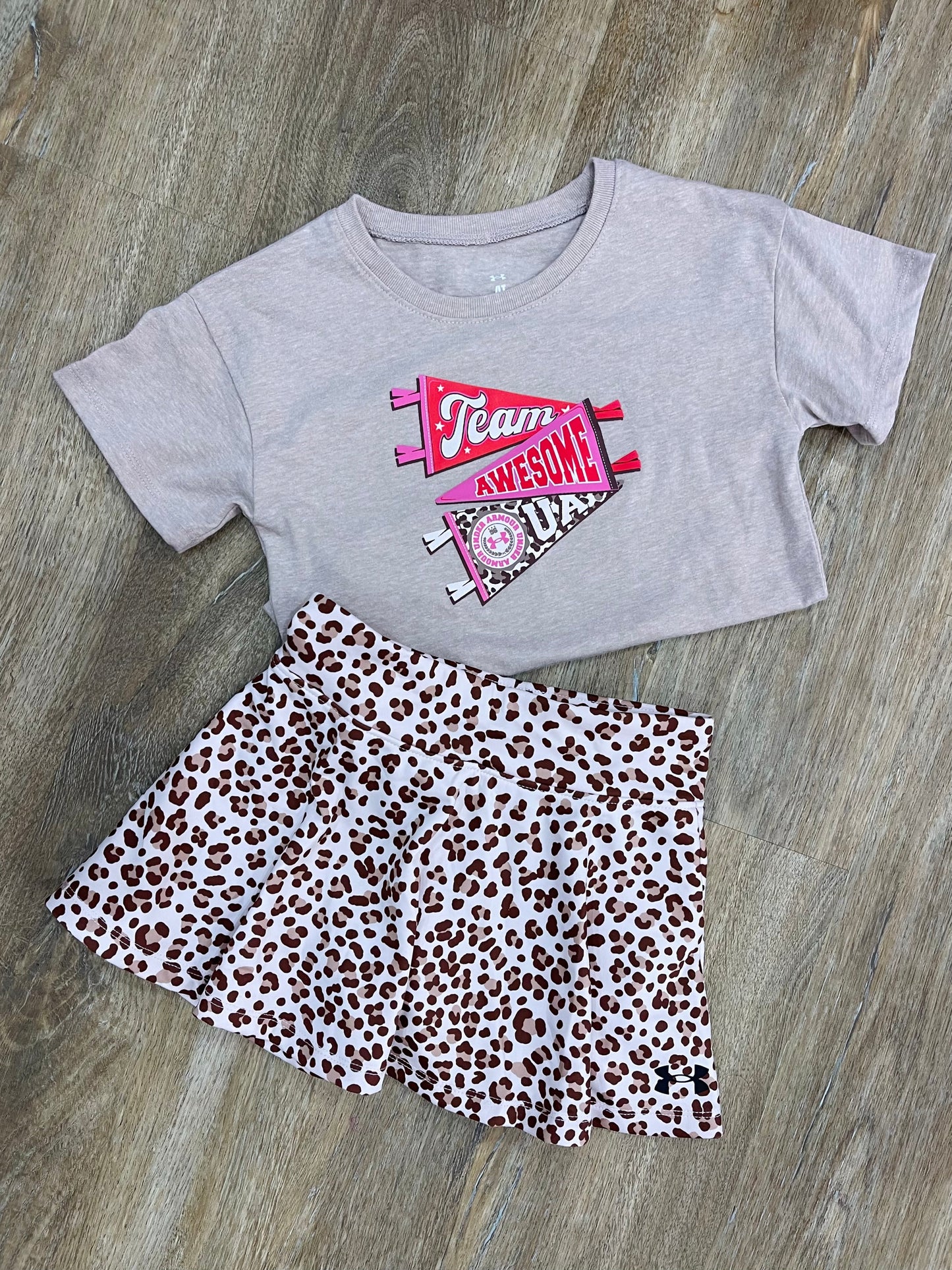 UA Printed Skort | Cheetah Pink