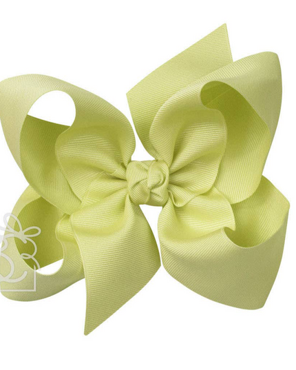 6" Solid Grosgrain Bow | Lime Juice