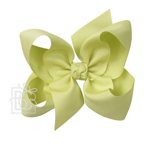 6" Solid Grosgrain Bow | Lime Juice