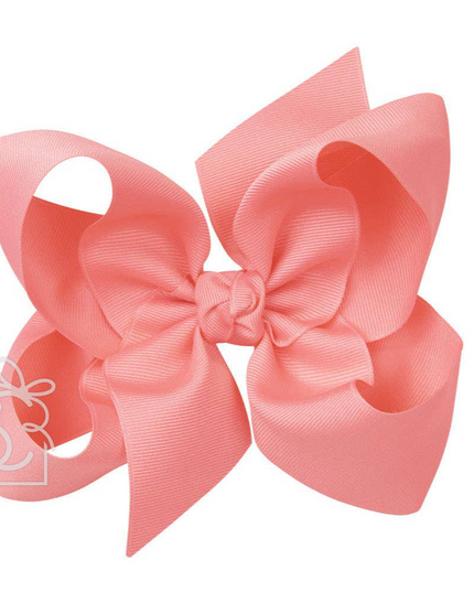 6" Solid Grosgrain Bow | Shell Pink