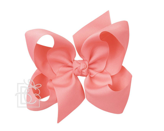 6" Solid Grosgrain Bow | Shell Pink
