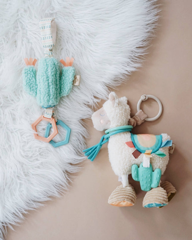 Itzy Friends Link & Love™ Activity Plush with Teether Toy: Llama