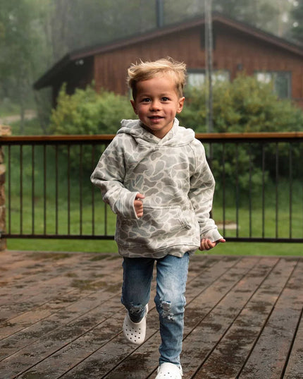 Youth Vintage Washed Hoodie | Classic Deer Camo