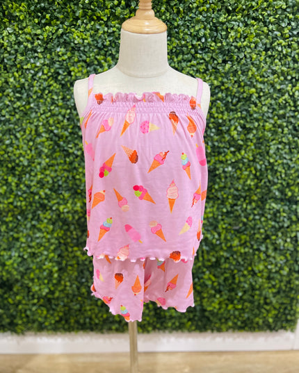 Ice Cream Pajama Set | Light Pink