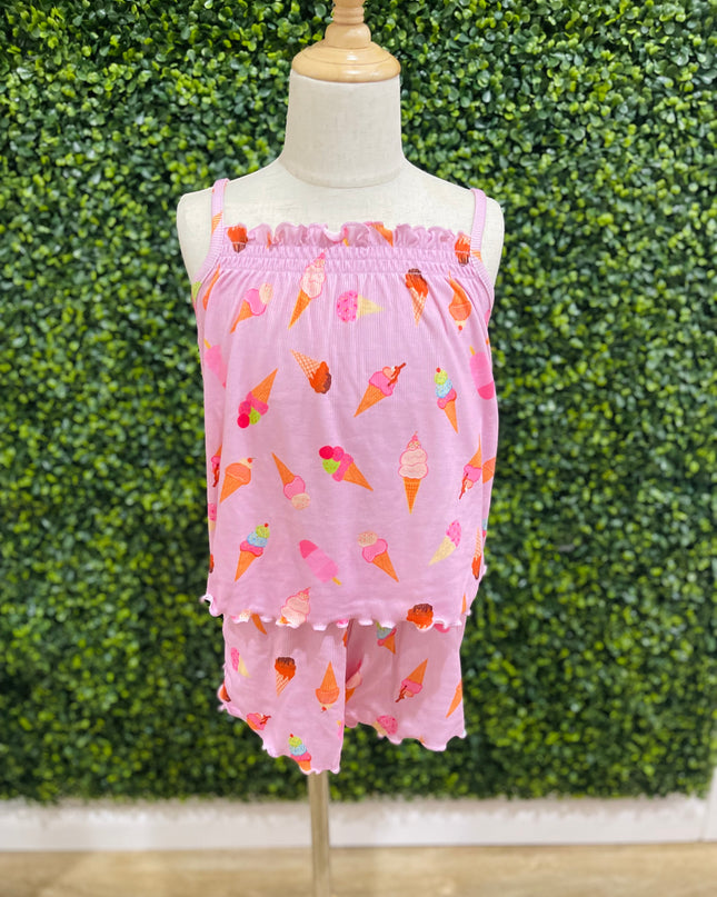 Ice Cream Pajama Set | Light Pink