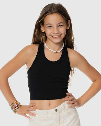 Racer Back Crop Tank | 2 Colors