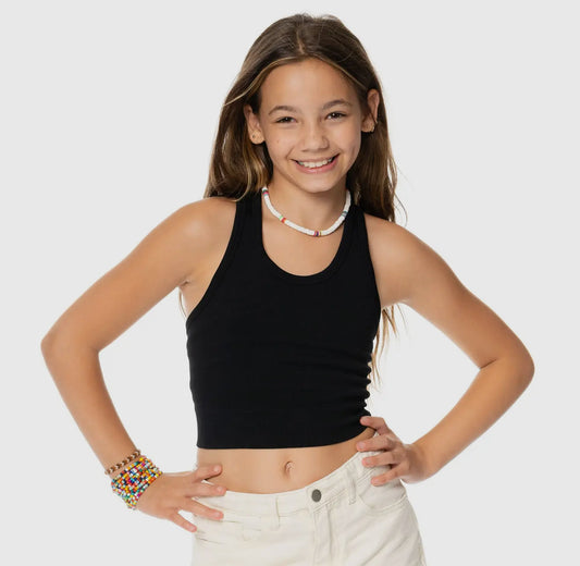 Racer Back Crop Tank | 2 Colors