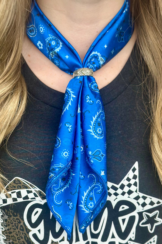 Mini Bandana Babe Blue Wild Rag