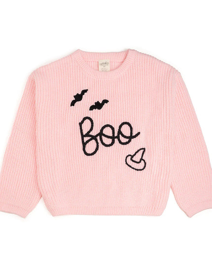 Boo Bat Halloween Knit Sweater
