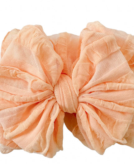 Peach Ruffled Headband