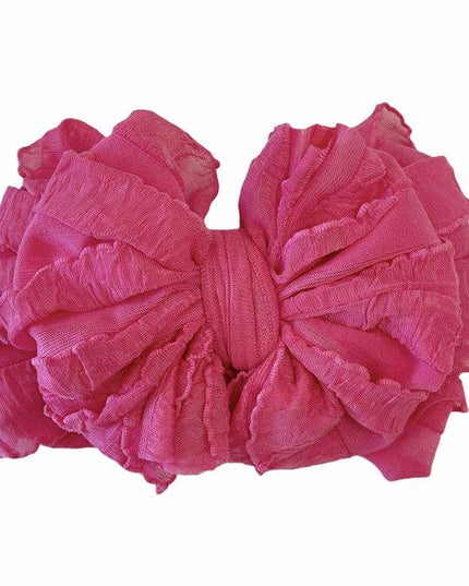 Hot Pink Ruffled Headband
