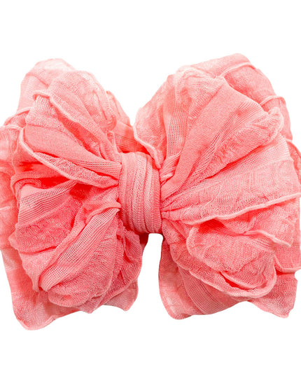 Pink Grapefruit Ruffled Headband