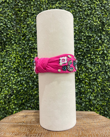 Fuschia Western Vibes Knot Headband