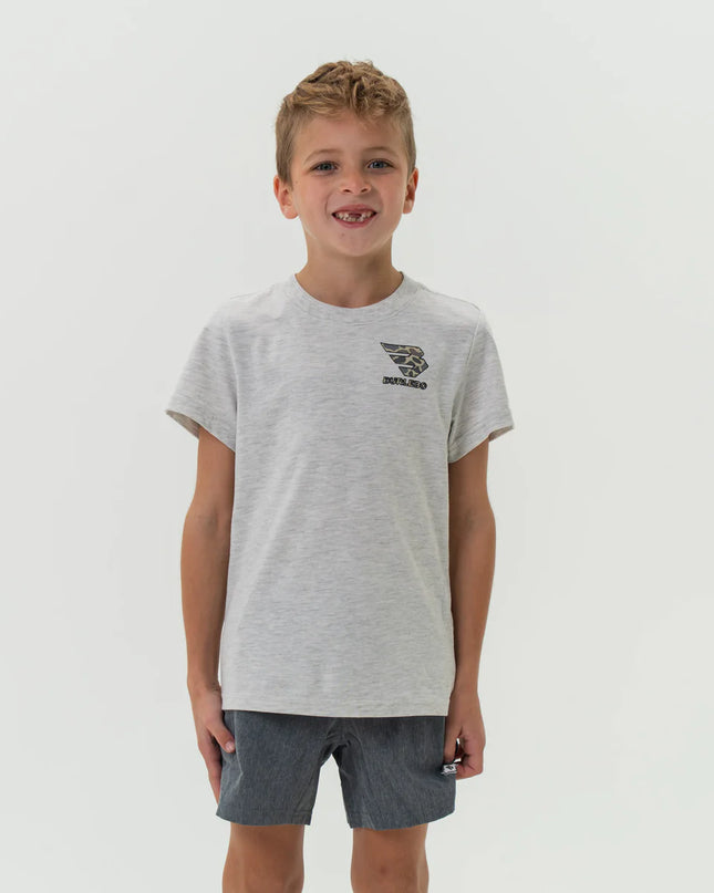Youth Tee | Flying B | Heather Ash Grey