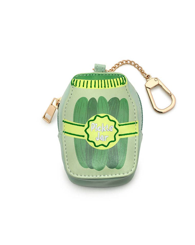 2-in-1 Bag Charm & Reusable Shopper Bag - Pickle Jar
