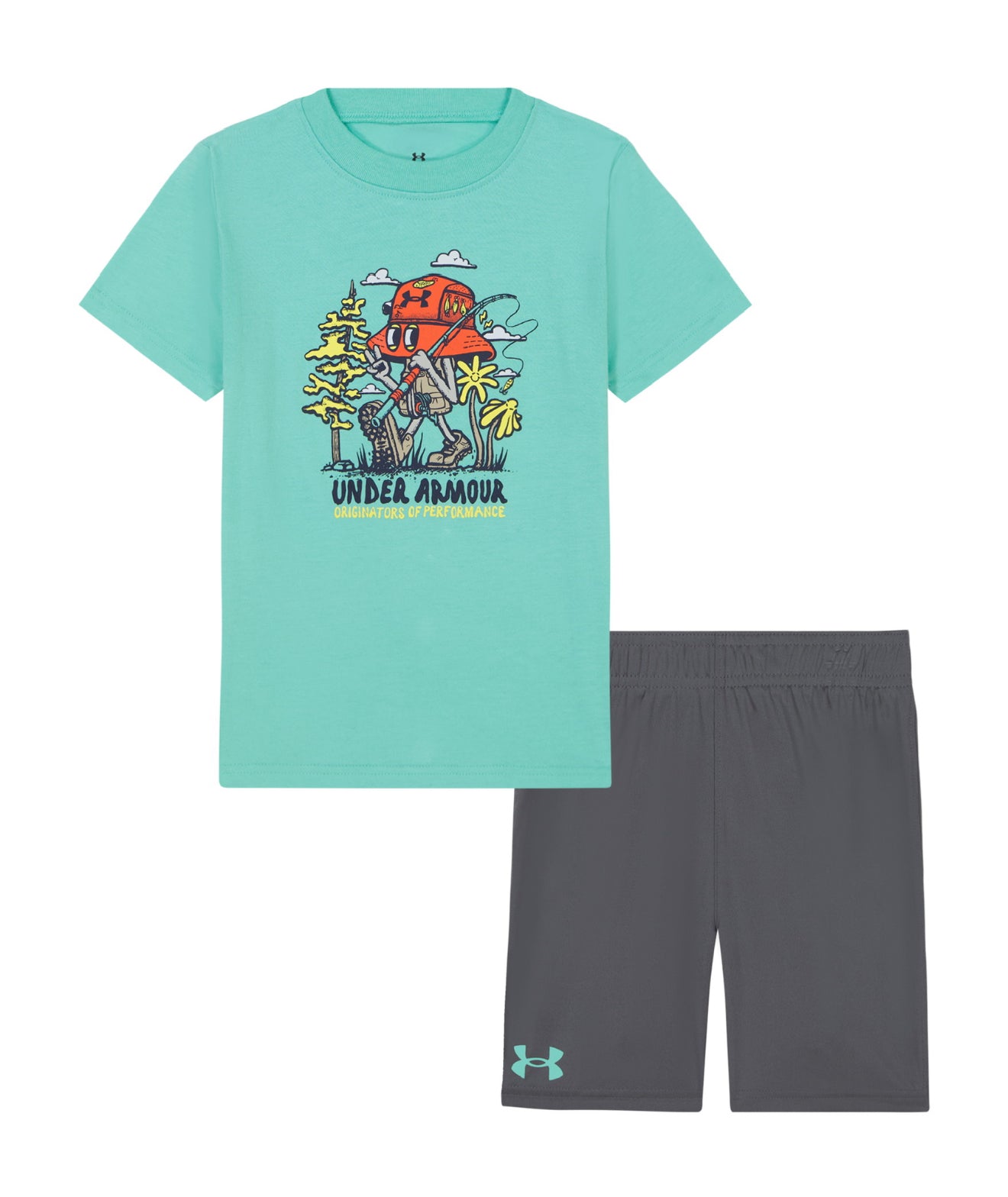 UA Bucky Fishing Shorts Set | Prism Green |12M-24M
