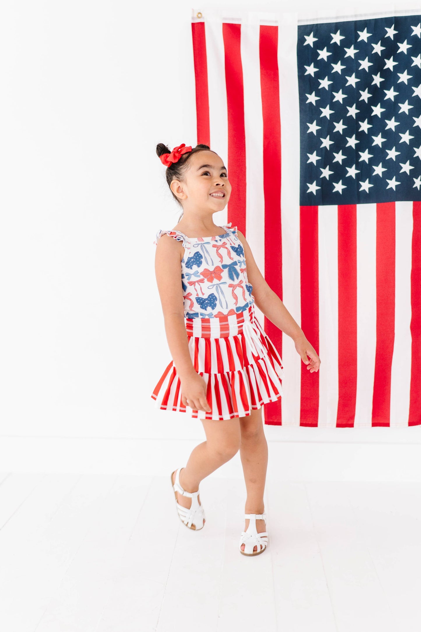 Red, White & BOW | Ribbed Tank | JUNE 10