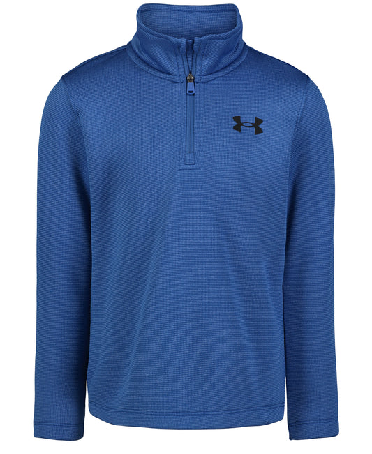 Blue Tech 1/2 Zip Knit Fleece Pullover