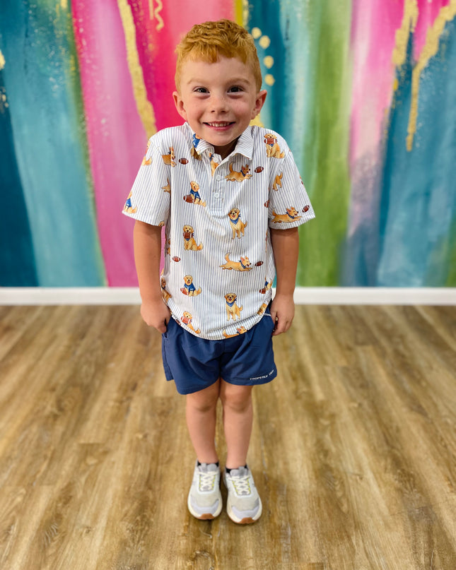 Boys Quarter-Bark Polo