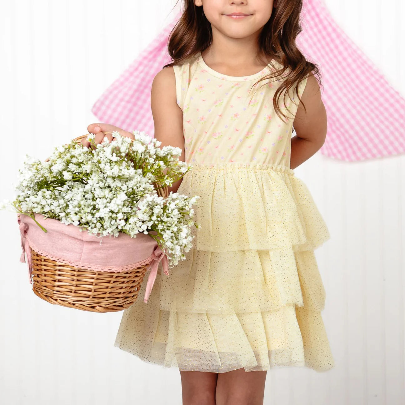 Tank Tutu Floral Ruffled Dress | Lemon Floral