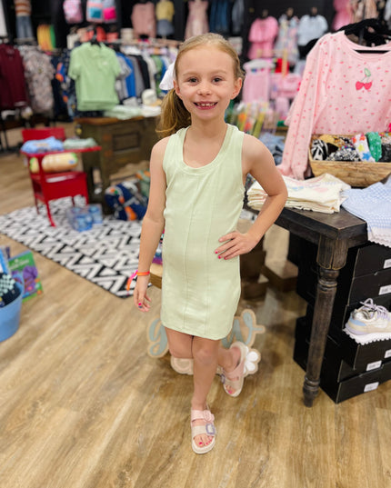 Racer Tank Dress | Mint Fizz