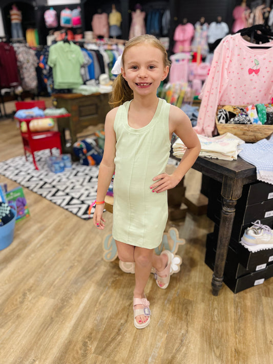 Racer Tank Dress | Mint Fizz