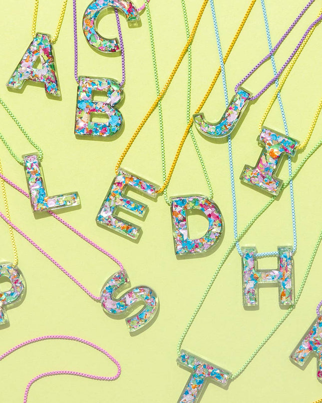 Letter Necklaces | Colorful Confetti