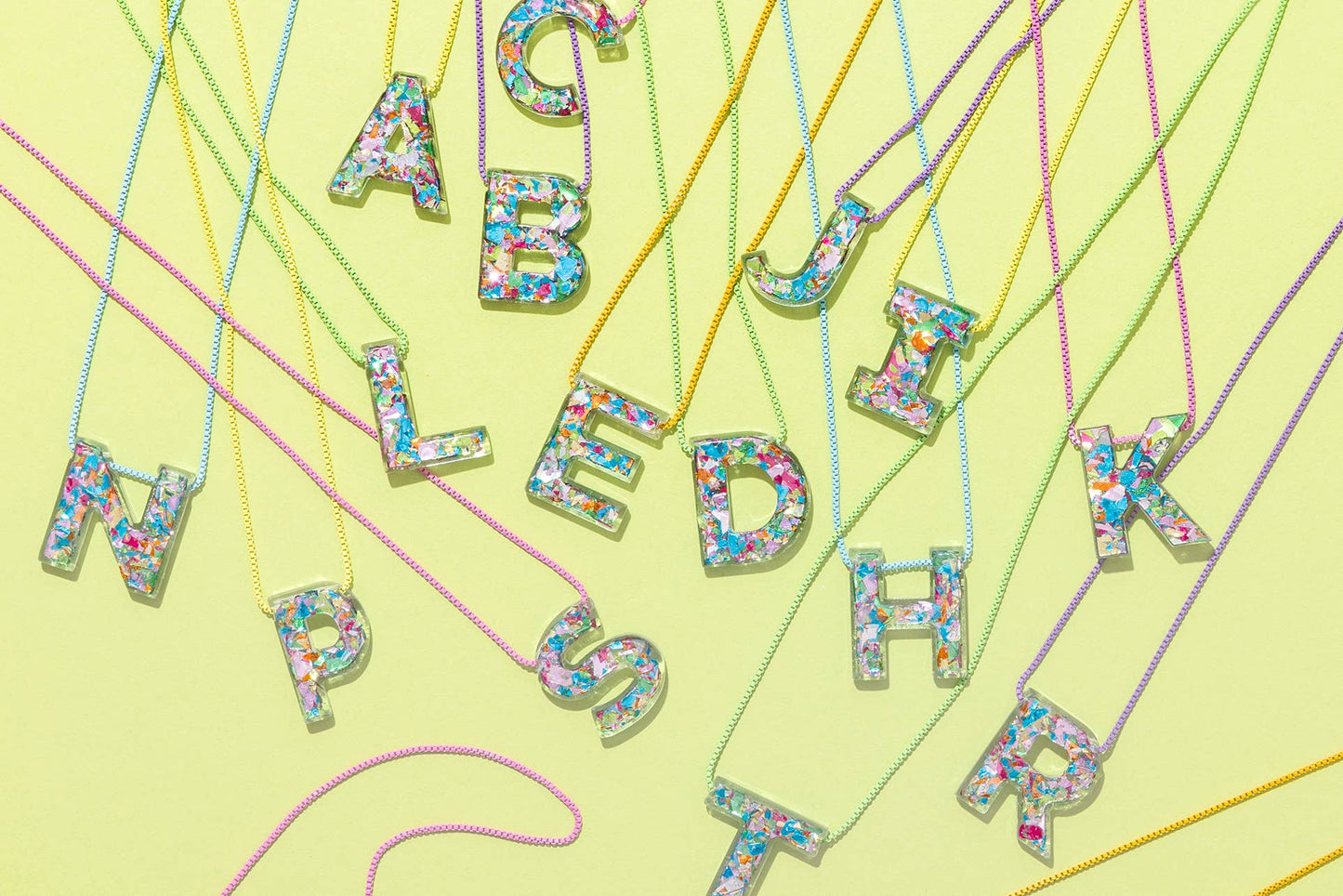 Letter Necklaces | Colorful Confetti