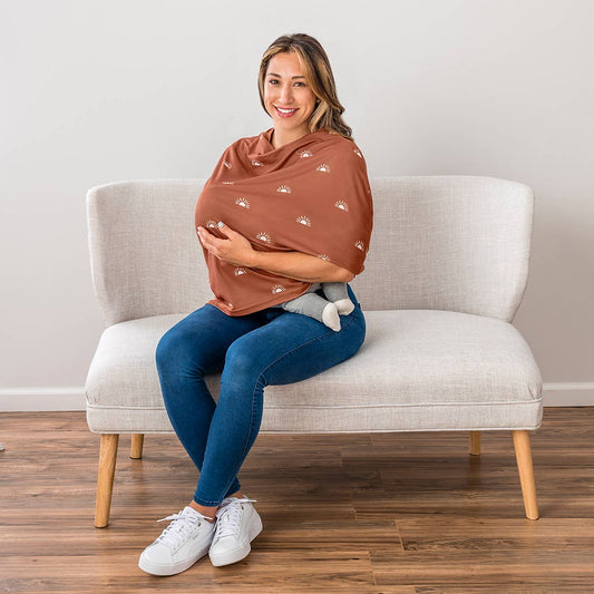 Terracotta Sunrise Mom Boss 4-in-1 Multi-Use Cover