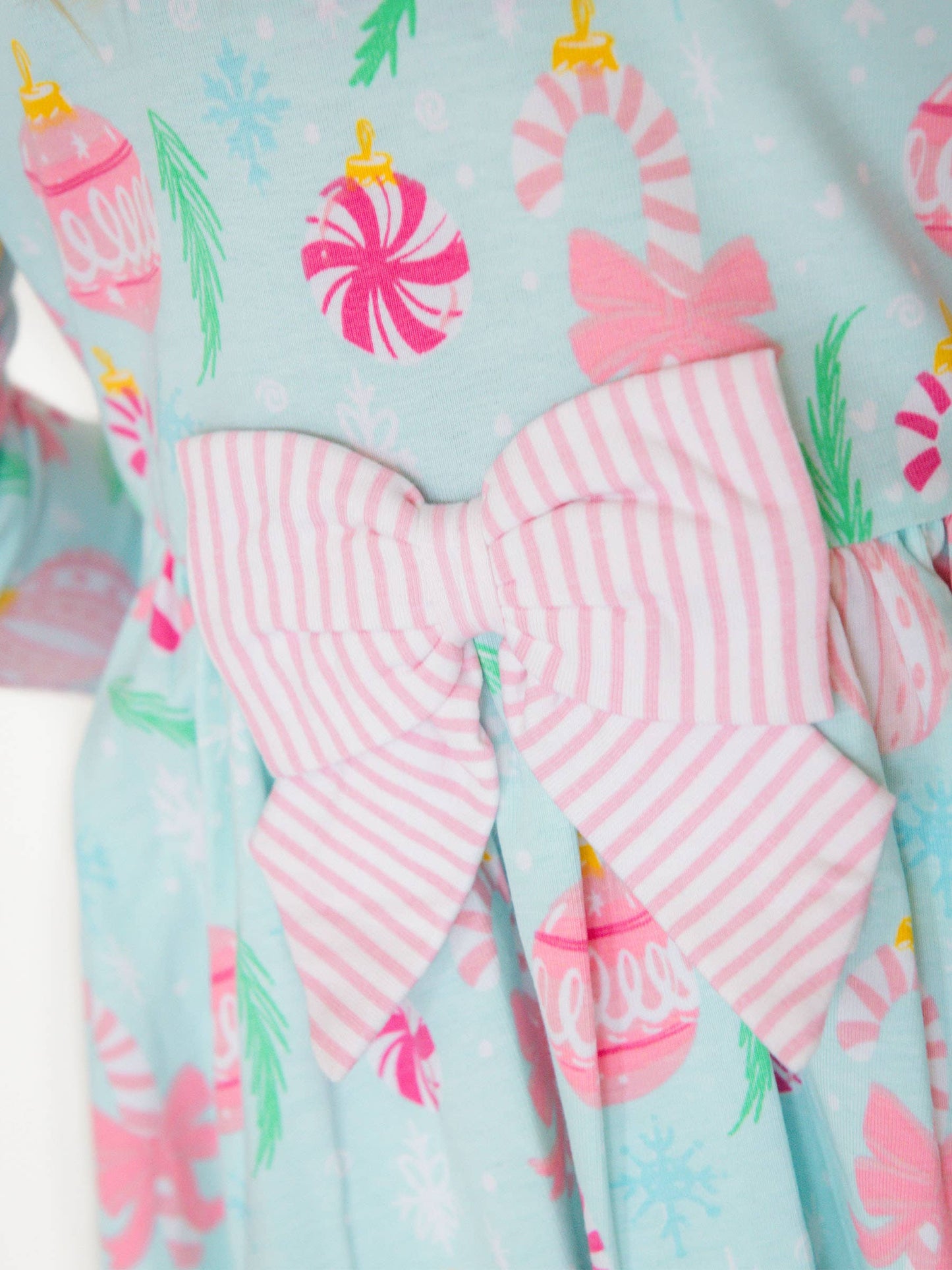 Ornament Dreams Knit Long Sleeve Twirl Dress