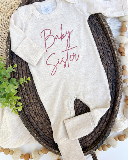 Baby Romper | Baby Sister Pink