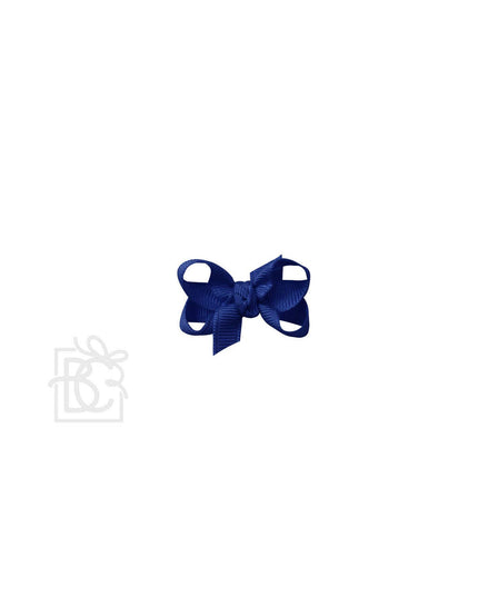 SIGNATURE GROSGRAIN BOW ON CLIP: 6.5" Jumbo - 2.25" Ribbon on Lg. Alligator Clip / ANT. MAUVE