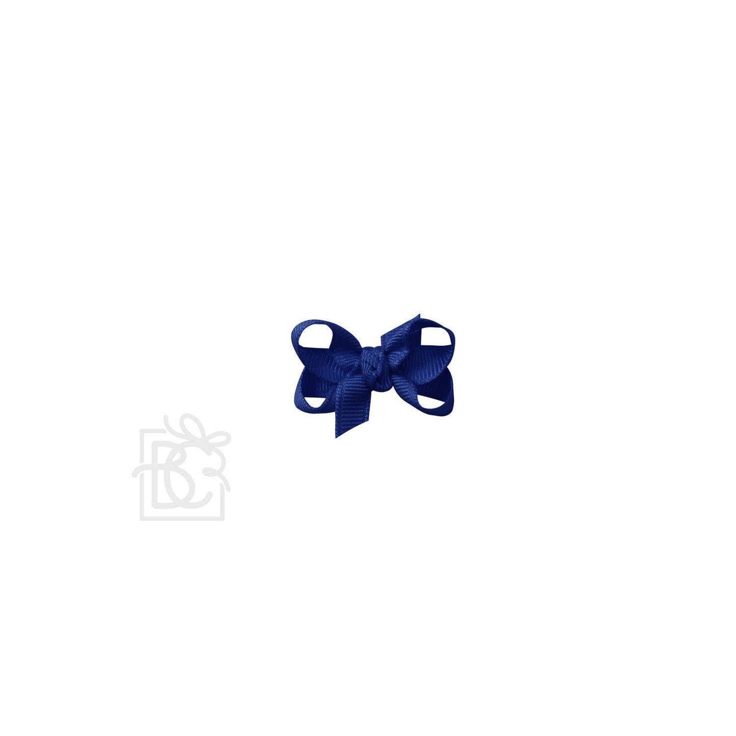 SIGNATURE GROSGRAIN BOW ON CLIP: 5.5" Huge - 2.25" Ribbon on Alligator Clip / WHITE