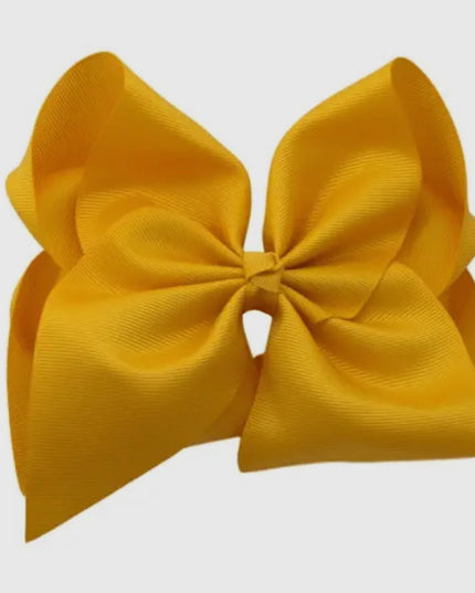 6 “ Solid Grosgrain Bow | Mustard
