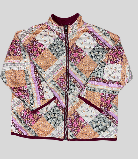 Patch Print Quilted Jacket