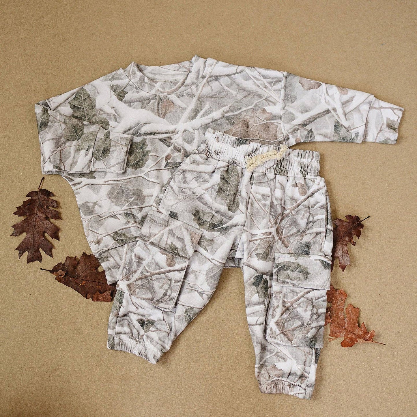 Camo Cargo Jogger Set