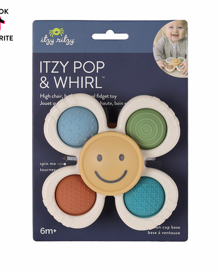 Itzy Pop & Whirl™ - Bath + Travel Toy: Smile