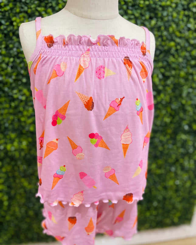 Ice Cream Pajama Set | Light Pink