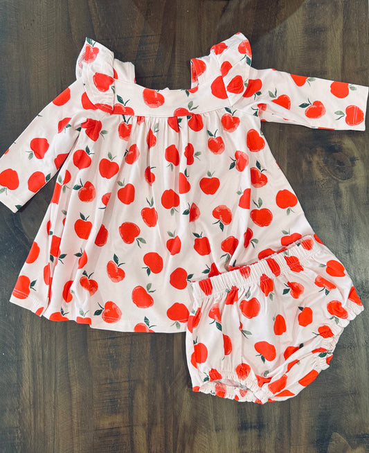 Snow White Ruffle Dress With Bloomer