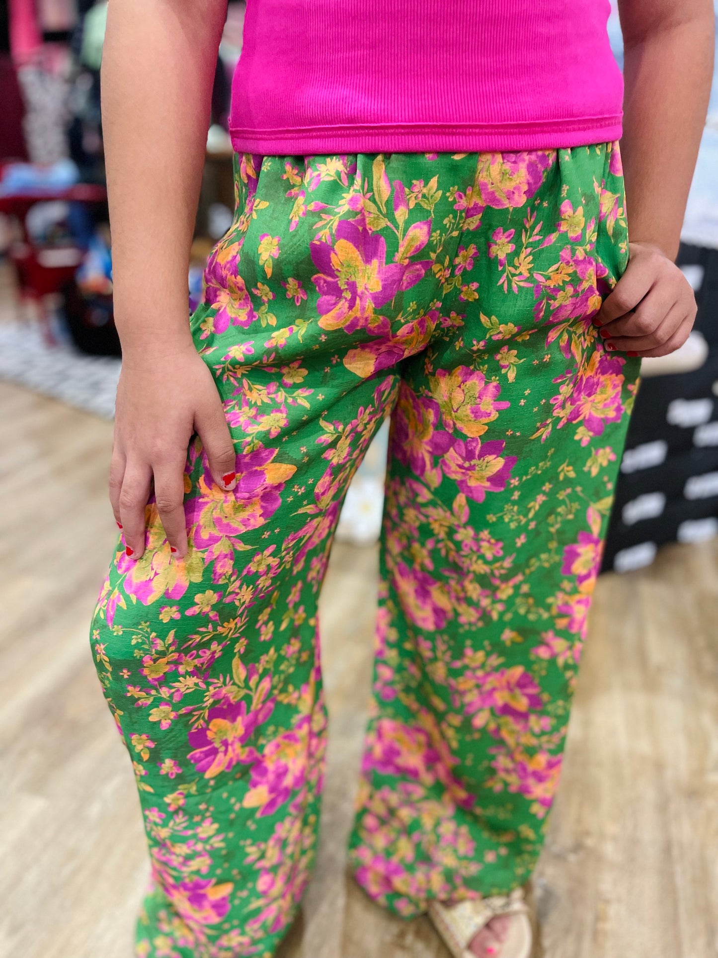 Dream Linen Wide Leg Pants | Wildflower