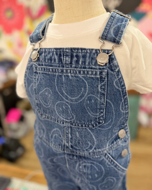 Hope Printed Denim Overalls | Denim